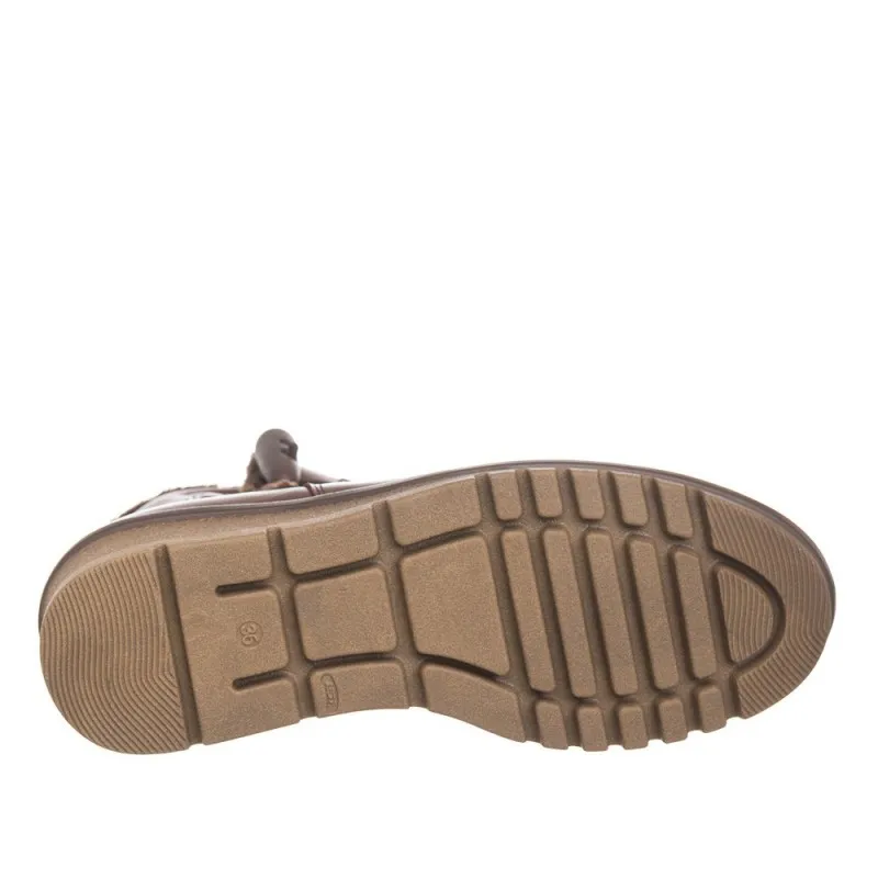 Botines Planos 48 Hrs 2705 Mujer Cuero
