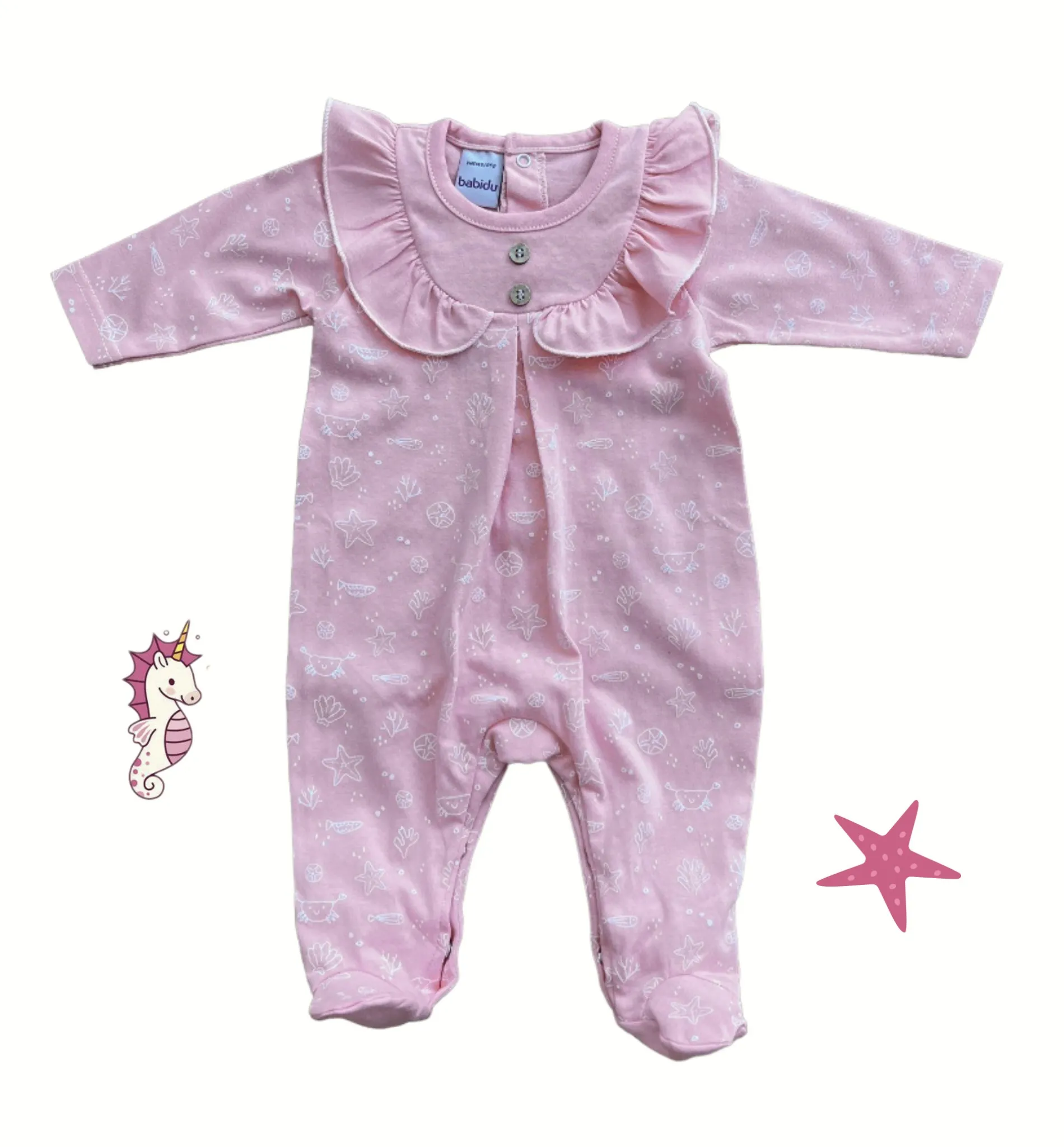 Pelele enterizo para niña colección Crabs
