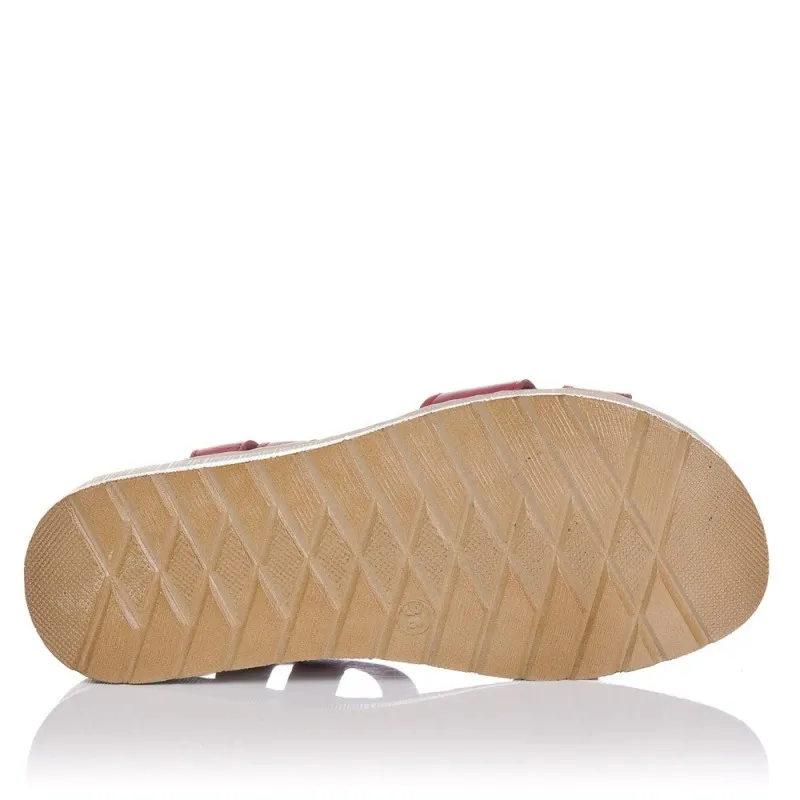 Sandalias Planas 48 Hrs 314303 Mujer Burdeos
