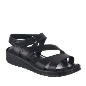 Sandalias Planas 48 Hrs 414303 Mujer Negro